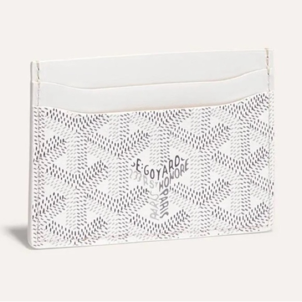 NWT Goyard Saint-Sulpice Card Wallet - White